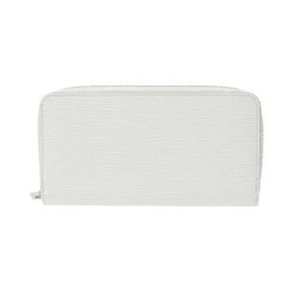 Louis Vuitton Epi Zippy Wallet White Leather Long
